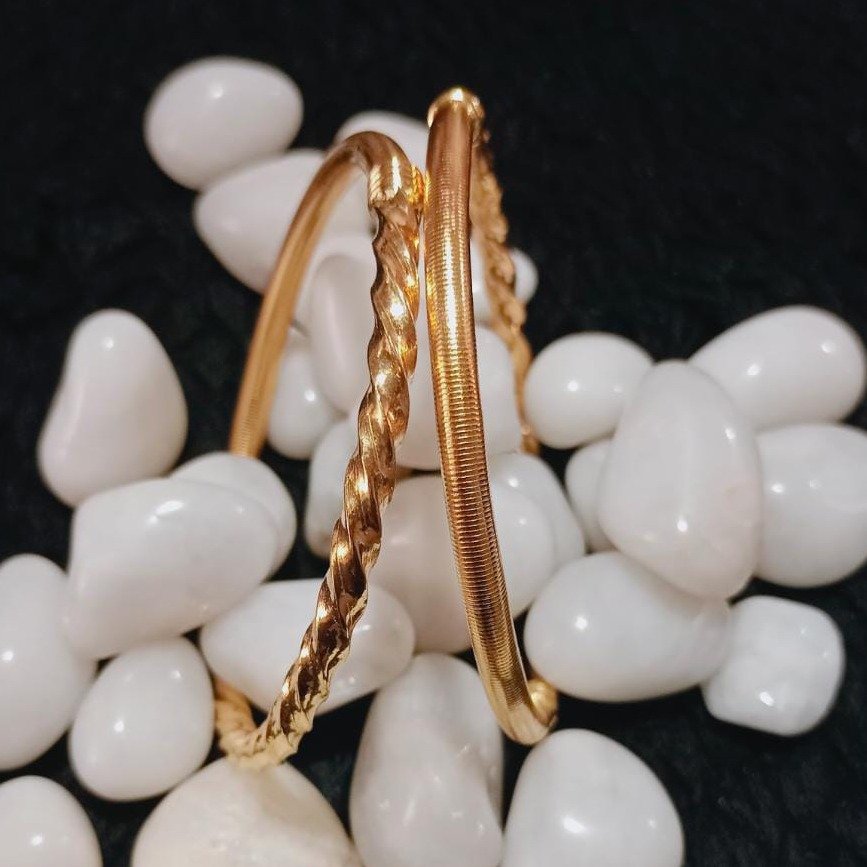 916 gold twisted design copper kadali 