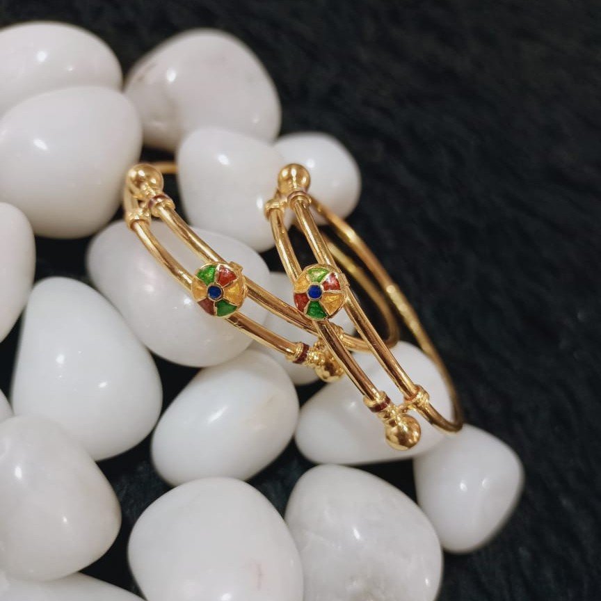 22K Gold Ball Pipe Kadli