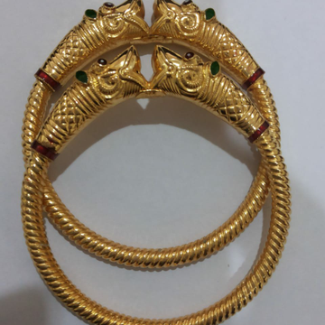 916 Gold Bangle SG-73 by 