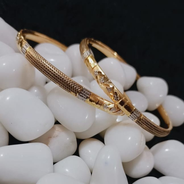 916 Gold Elegant Copper Kadli Bangle by 