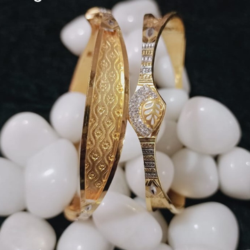 916 Gold Lightweight Copper Kadli Bangle SGC38 by 