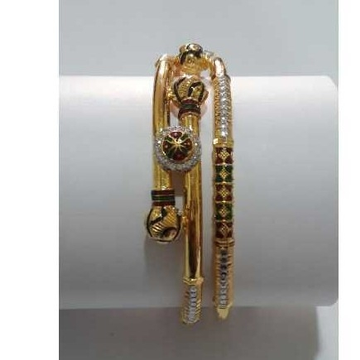 22KT Gold Ladies Indian Fancy Bangle by 
