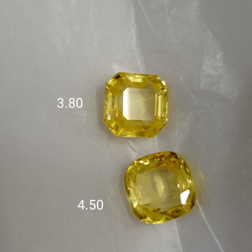 3.80ct Square Yellow-Sapphire-Pukhraj SG-Y01 by 