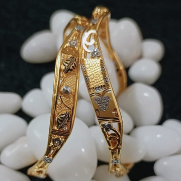 916 Gold Fancy Kadli Bangle by 