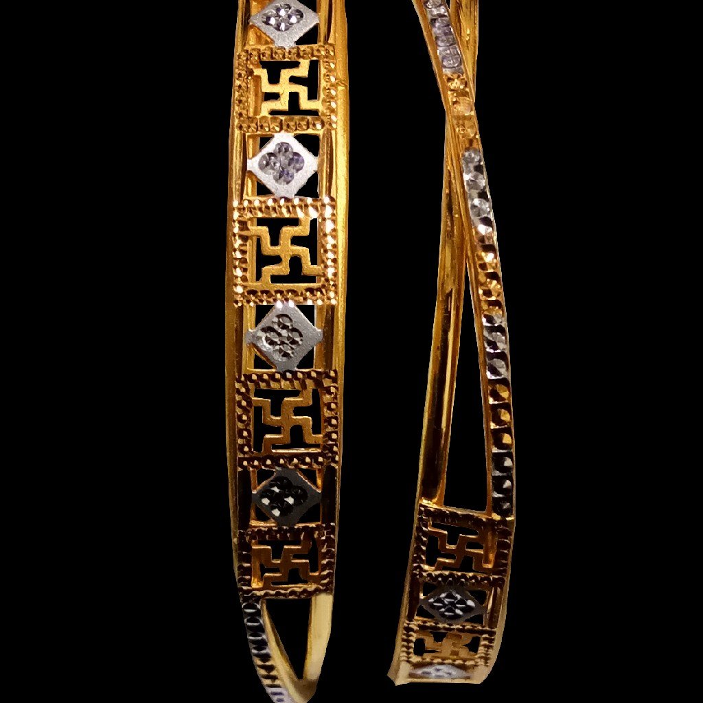 22ct Gold swastik Bangle SG-45