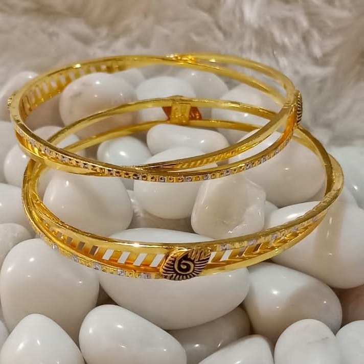 22KT Gold Modern Daily Wear Copper Kadli Bangle SGB20