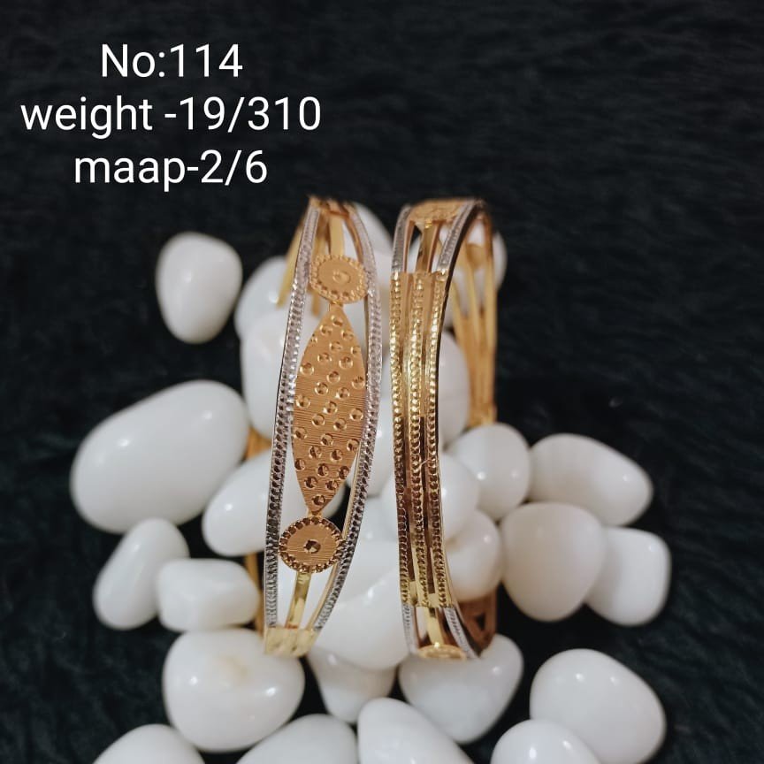 916 Gold Delicate Copper Kadli Bangle SGC26