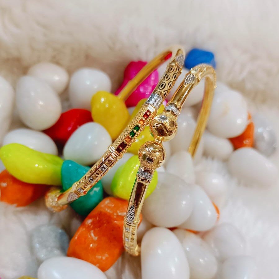916 Gold Designer Kadali Bangle