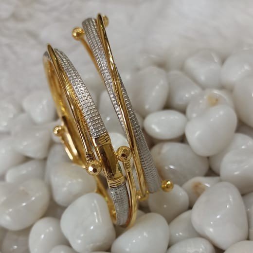 916 Gold Fancy Ghaba Bangle SG51