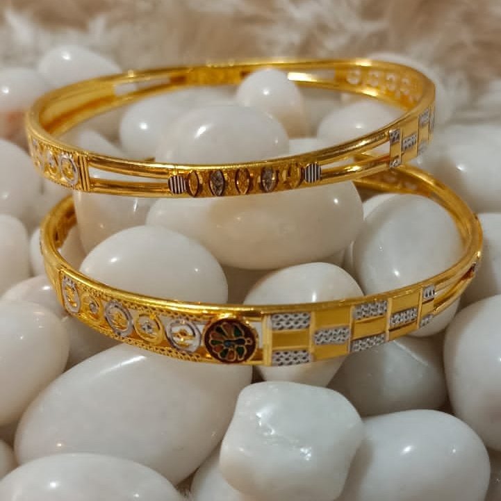 22KT Gold Antique Special Occasion Copper Kadli Bangle SGB02