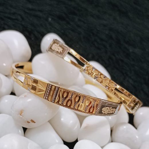 22K Gold Designer Kadli Bangle