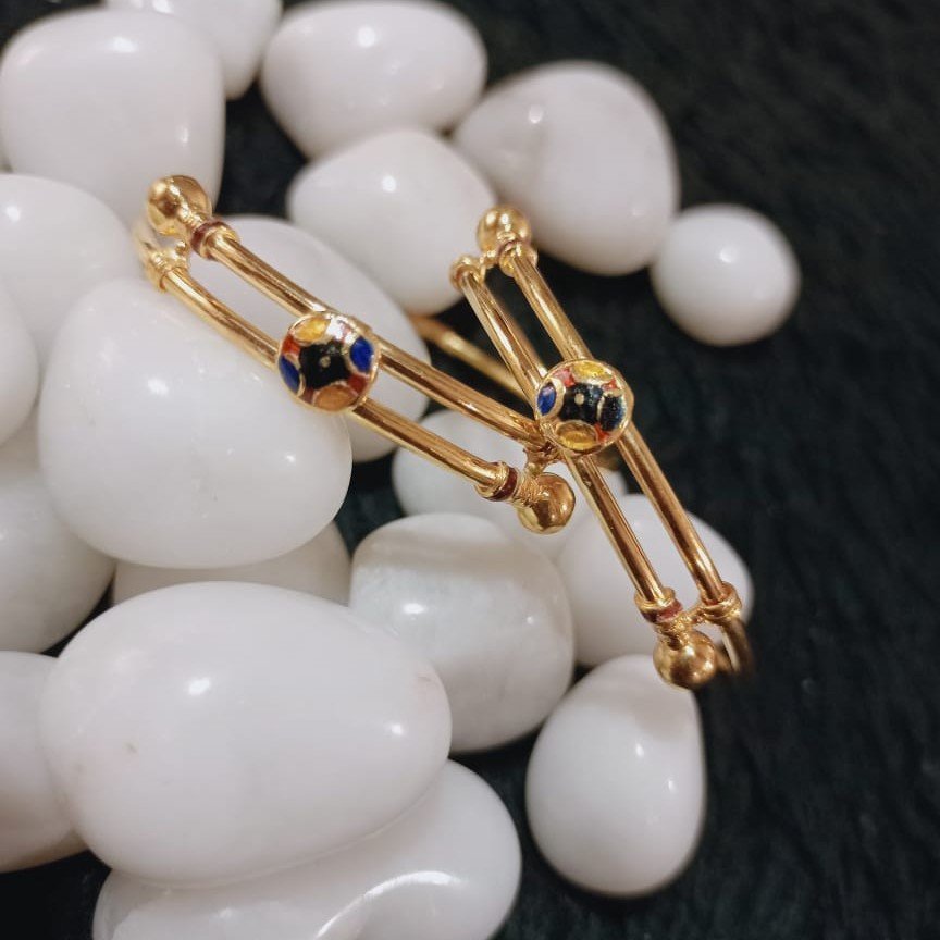 916 Gold Fancy Kadli For Kids