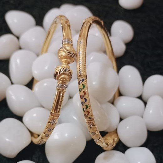 916 Gold Classic Copper Kadli Bangle