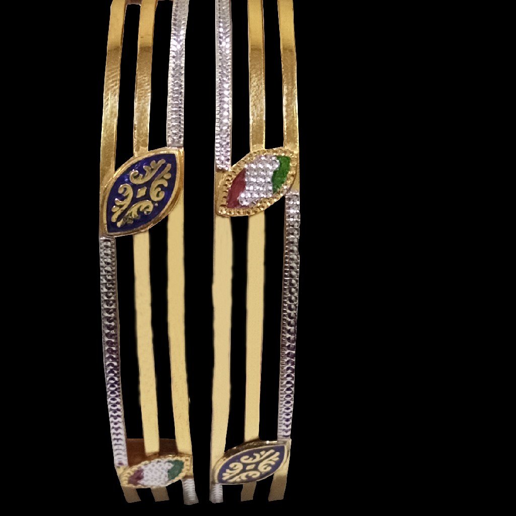 22kt Gold Meenakari Bangle SG-44