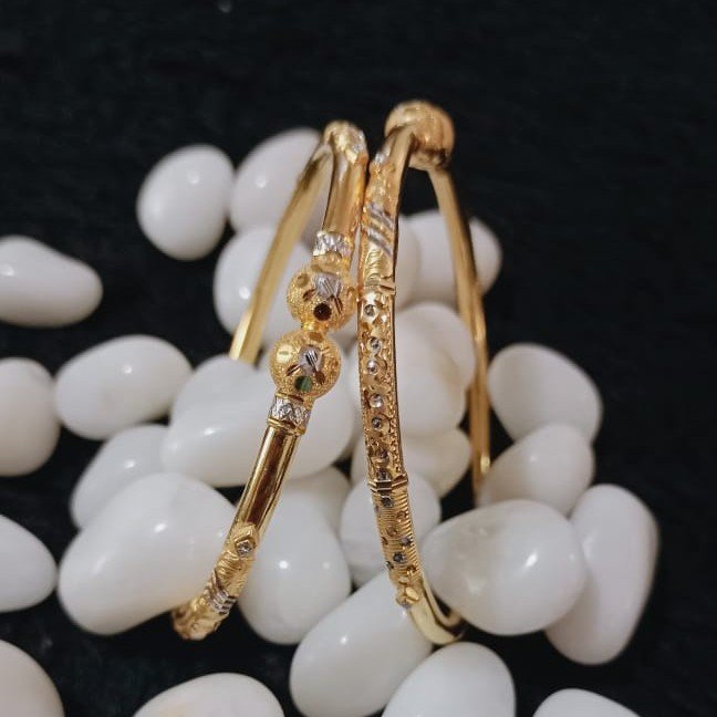 916 Gold Gorgeous Copper Kadli Bangle