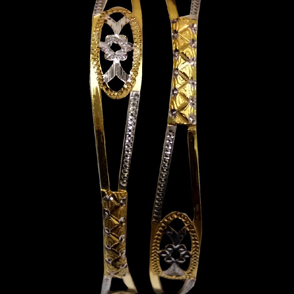 22kt Gold cz Bangles SG-22