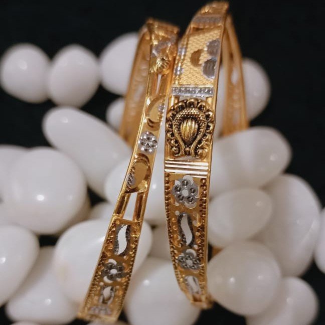 22K Gold Copper Kadli Bangle