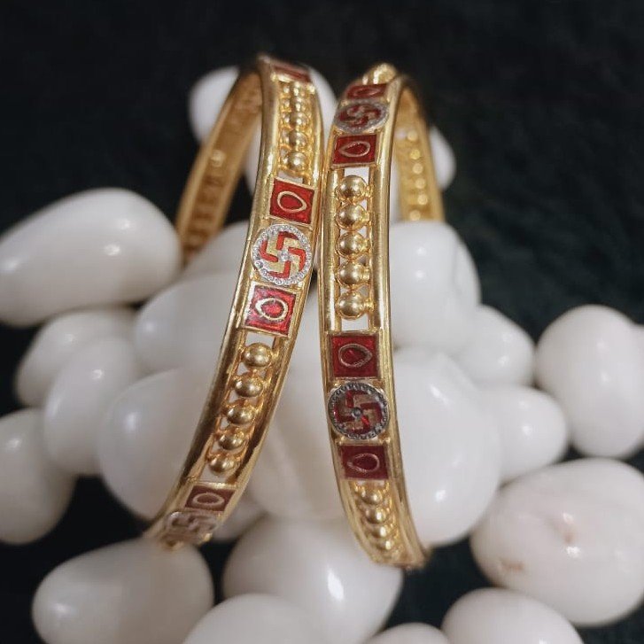 916 Gold Classic Copper Kadli Bangle SGC06